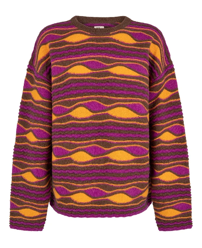 Open - Front Women's Cardigan - Style Mohair SweatersWAVE SWEATER