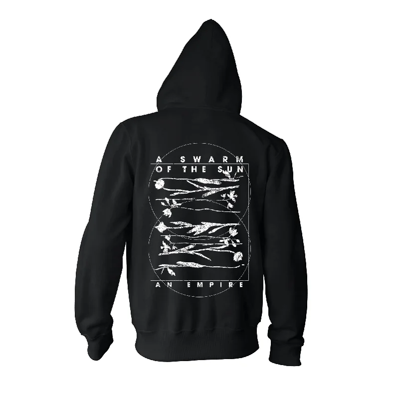 Women's long - sleeve cropped sweatshirt with ribbed cuffs for a snug fitA Swarm Of The Sun "An Empire" Zip Hoodie Women's long - sleeve cropped sweatshirt with ribbed cuffs for a snug fitA Swarm Of The Sun "An Empire" Zip Hoodie