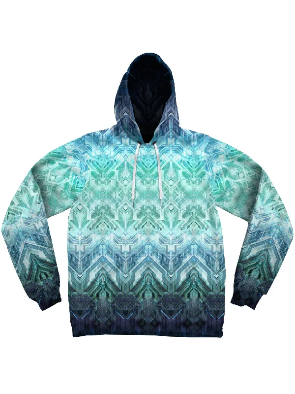 Women's fleece - lined hoodie with thumbholes for warmth in winterBlue Matrix Unisex Hoodie Women's fleece - lined hoodie with thumbholes for warmth in winterBlue Matrix Unisex Hoodie