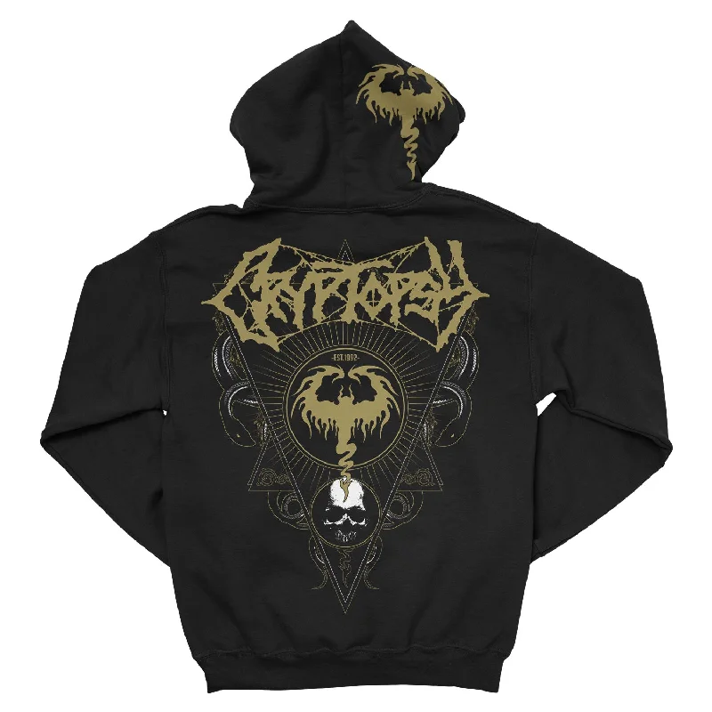 Women's color - block hoodie combining bold hues for a fashion - forward statementCryptopsy "Snakes v2" Zip Hoodie Women's color - block hoodie combining bold hues for a fashion - forward statementCryptopsy "Snakes v2" Zip Hoodie