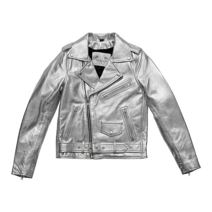 Women's cropped satin jackets in pastel shades for a glamorous evening outDeirdre - Women's BHBR Motorcycle Leather Jacket Women's cropped satin jackets in pastel shades for a glamorous evening outDeirdre - Women's BHBR Motorcycle Leather Jacket