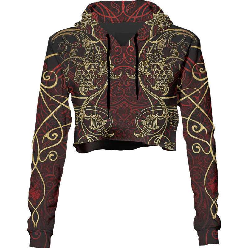 Women's tie - dye hoodie in bright colors for a retro and eye - catching styleDionysus Crop Hoodie - Gold Edition Women's tie - dye hoodie in bright colors for a retro and eye - catching styleDionysus Crop Hoodie - Gold Edition
