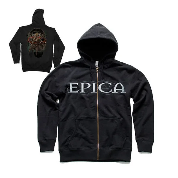 Women's long - sleeve cropped sweatshirt with ribbed cuffs for a snug fitEpica "COMPASS ZIP-UP" Zip Hoodie Women's long - sleeve cropped sweatshirt with ribbed cuffs for a snug fitEpica "COMPASS ZIP-UP" Zip Hoodie