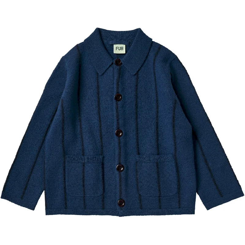 Women's bomber jackets with a holographic finish for a futuristic and eye - catching lookFUB Pond Blue Felted Jacket