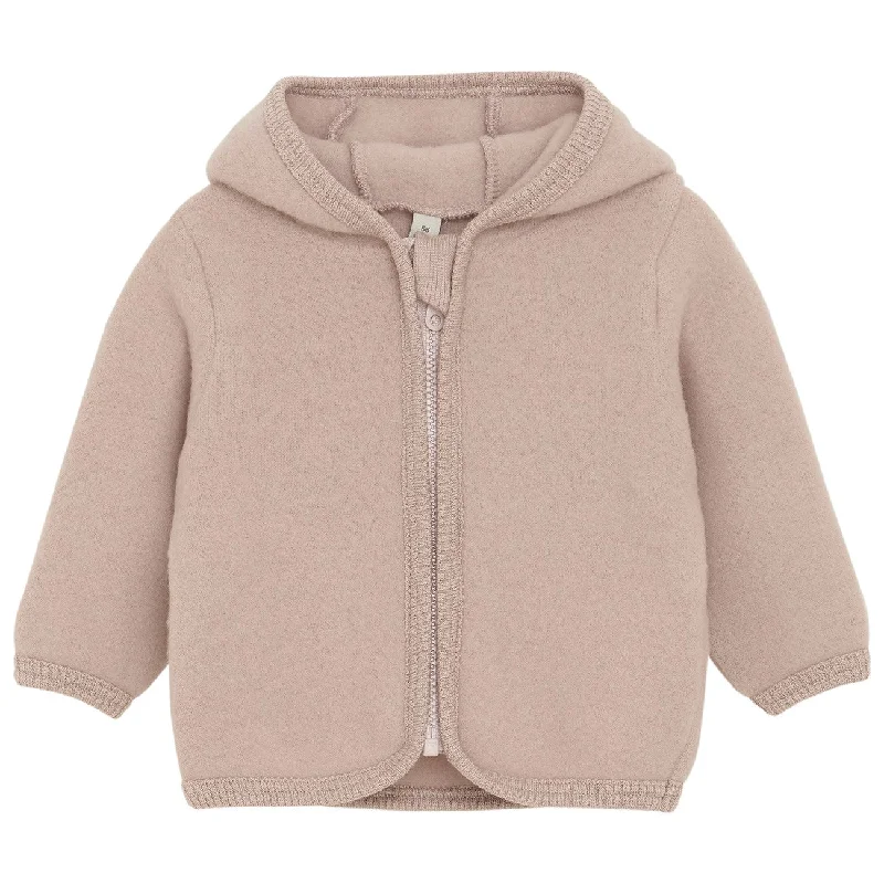 Women's military - style jackets with epaulets for a tough and fashionable appearanceHuttelihut MahAndany Rose Jacket Ears Wool Fleece