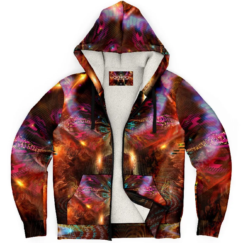 Women's hoodie with a glittery print for a glamorous and sparkly appearanceI will Not Fear Micro Fleece Hoodie Women's hoodie with a glittery print for a glamorous and sparkly appearanceI will Not Fear Micro Fleece Hoodie