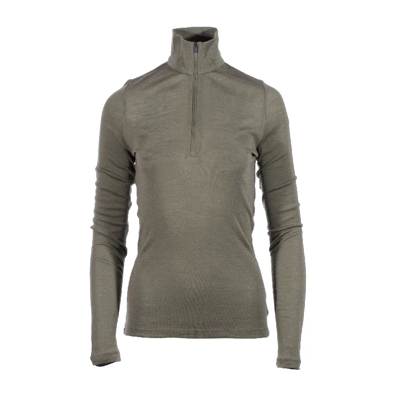 Women's zip - up sweatshirt in pastel blue for a soft and stylish outfitLadies Long Arm Shirt Merino Everyday Half Zip Women's zip - up sweatshirt in pastel blue for a soft and stylish outfitLadies Long Arm Shirt Merino Everyday Half Zip