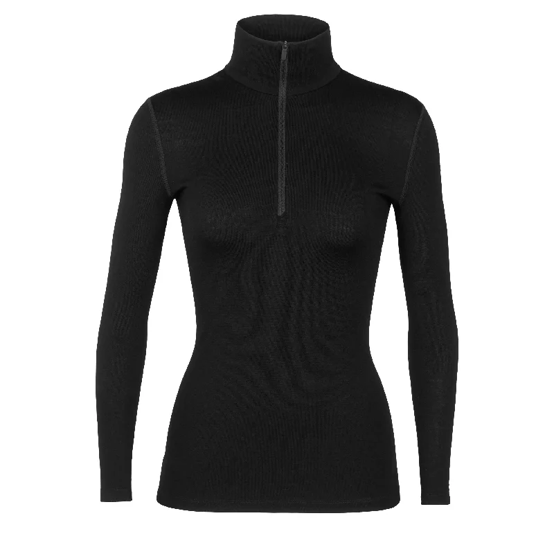 Women's pullover hoodie with a side slit for a modern and relaxed fitLong-Arm Tech Half Zip Merino 260 Women