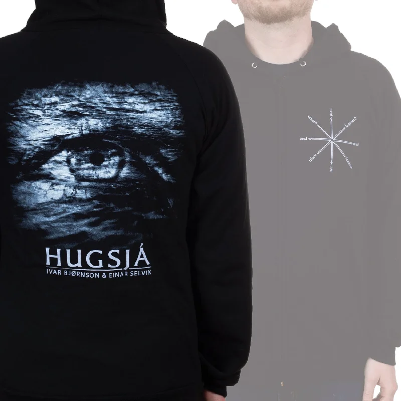 Women's zip - front sweatshirt with contrast stitching for a sporty aestheticIvar Bjornson & Einar Selvik "Hugsjá" Zip Hoodie
