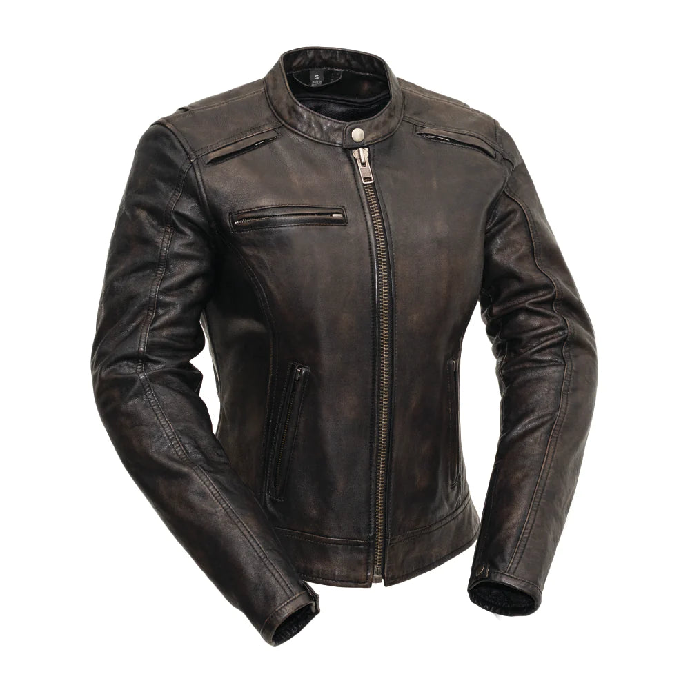 Women's shearling - lined suede jackets for ultimate warmth and luxuryLadies Hipster Jacket Black