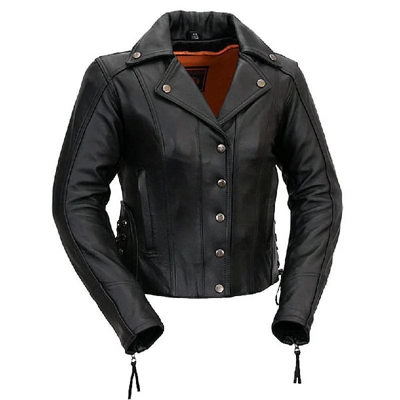 Women's military - style jackets with epaulets for a tough and fashionable appearanceLadies Updated M.C. Jacket Women's military - style jackets with epaulets for a tough and fashionable appearanceLadies Updated M.C. Jacket