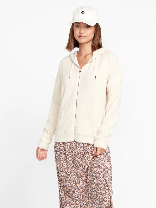 Women's waterproof rain jackets in bright yellow for high - visibility outdoor activitiesLived in Lounge Zip Jacket - Cream Women's waterproof rain jackets in bright yellow for high - visibility outdoor activitiesLived in Lounge Zip Jacket - Cream