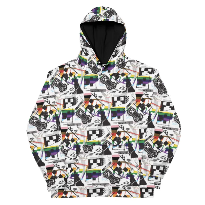 Women's crew - neck sweatshirt in a heather gray shade for a classic and versatile optionMinecraft Rainbow Adult Hoodie
