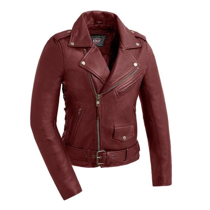 Women's denim jackets with a patchwork design for a bohemian and artsy stylePopstar - Women's Motorcycle Leather Jacket Women's denim jackets with a patchwork design for a bohemian and artsy stylePopstar - Women's Motorcycle Leather Jacket