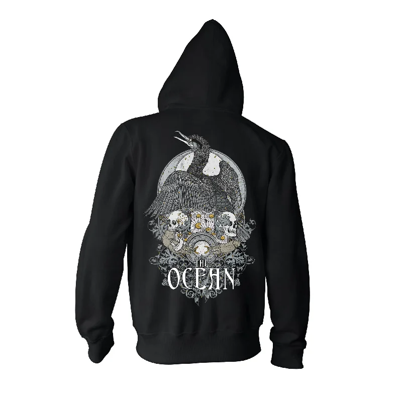Women's graphic - printed sweatshirt featuring floral patterns for a feminine touchThe Ocean "Cormorant" Zip Hoodie Women's graphic - printed sweatshirt featuring floral patterns for a feminine touchThe Ocean "Cormorant" Zip Hoodie