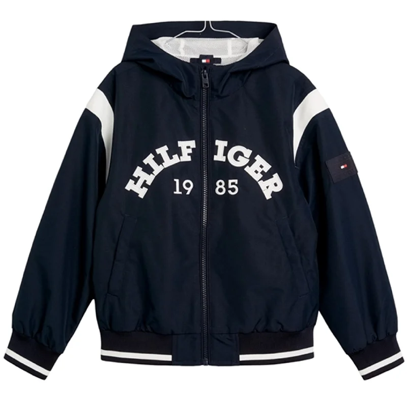 Women's long - line cardigan jackets in a soft knit for a cozy and elegant lookTommy Hilfiger Monotype 1985 Arch Jacket Desert Sky