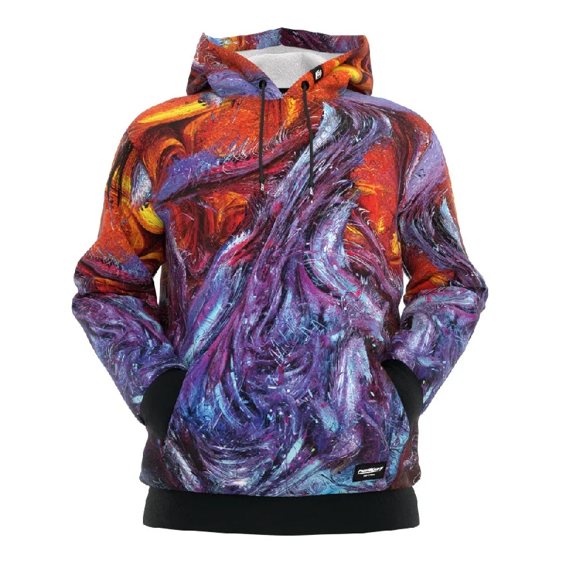 Women's hoodie with a glittery print for a glamorous and sparkly appearanceUnnaturally Alien 28: The Sunset Hoodie Women's hoodie with a glittery print for a glamorous and sparkly appearanceUnnaturally Alien 28: The Sunset Hoodie