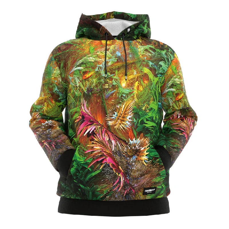 Women's hoodie with a kangaroo pocket and a pom - pom drawstring for added charmUnnaturally Alien 35: Summer Hoodie Women's hoodie with a kangaroo pocket and a pom - pom drawstring for added charmUnnaturally Alien 35: Summer Hoodie