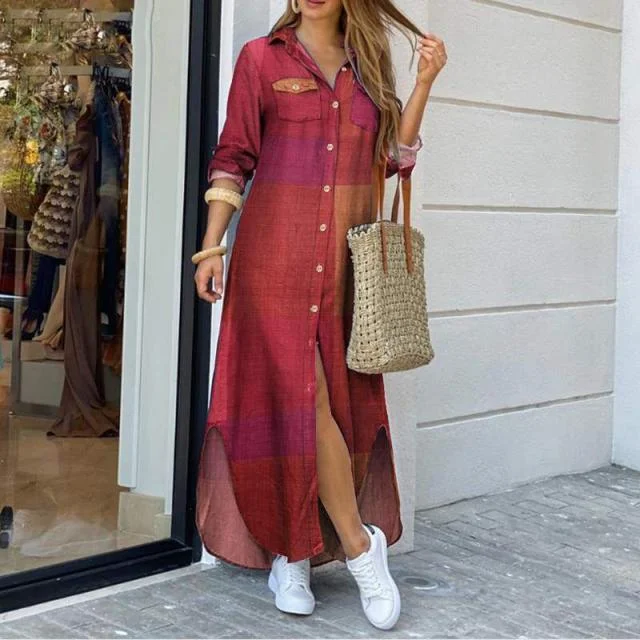 Wine red plaid