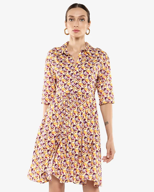 Shift Women Dress with a Simple and Classic Design for Everyday Wear Shift Women Dress with a Simple and Classic Design for Everyday Wear Rareism Women Cleokap Multi Printed Dress