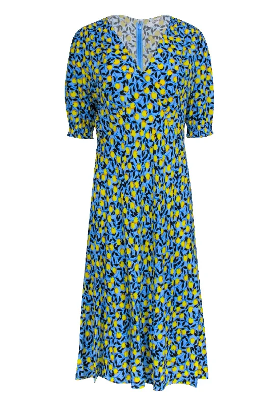 Sheath Women Dress with a Tailored Fit for a Professional Look Sheath Women Dress with a Tailored Fit for a Professional Look Diane von Furstenberg - Blue w/ Lemon Print Short Sleeve Dress Sz 14