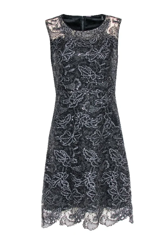 Lace - Embellished Women Dress for an Elegant and Sophisticated Appearance Lace - Embellished Women Dress for an Elegant and Sophisticated Appearance Elie Tahari - Black Sequin Detail Dress Sz 4