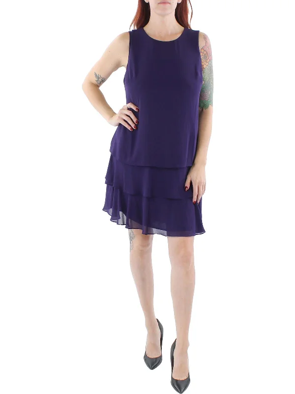 Wrap - Style Women Dress with Adjustable Fit for All Body Types Wrap - Style Women Dress with Adjustable Fit for All Body Types Georgette Womens Wedding Mini Shift Dress