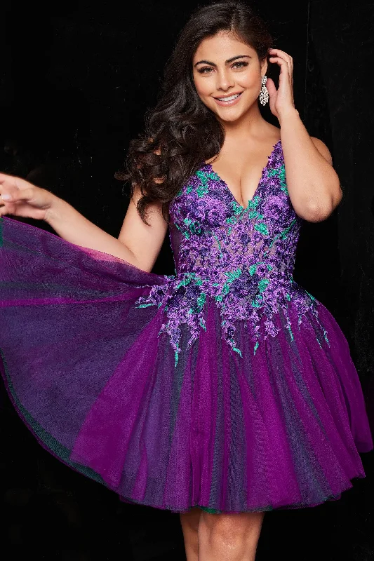 Mini Women Dress with a Short Hem for a Young and Trendy Style Mini Women Dress with a Short Hem for a Young and Trendy Style Jovani 26096