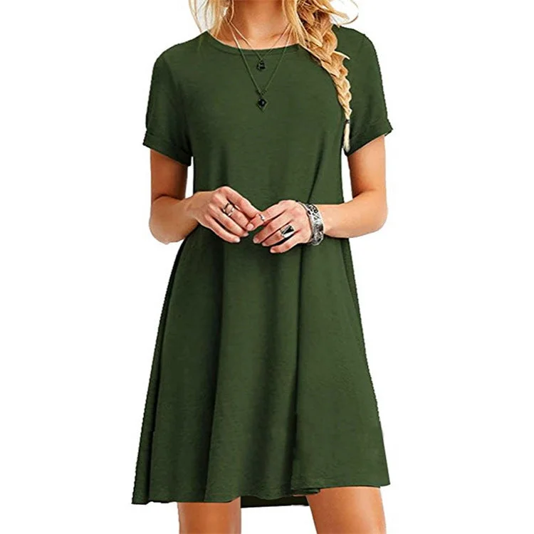 Lace - Embellished Women Dress for an Elegant and Sophisticated Appearance Lace - Embellished Women Dress for an Elegant and Sophisticated Appearance Mid Waist Stylish Trendy Unique Women's Short-sleeved Dress