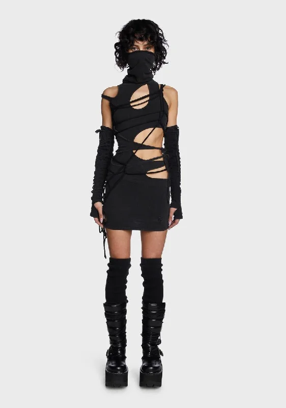 Backless Women Dress for a Sexy and Alluring Look at Evening Events Backless Women Dress for a Sexy and Alluring Look at Evening Events Modulation Strappy Cut Out Dress - Charcoal