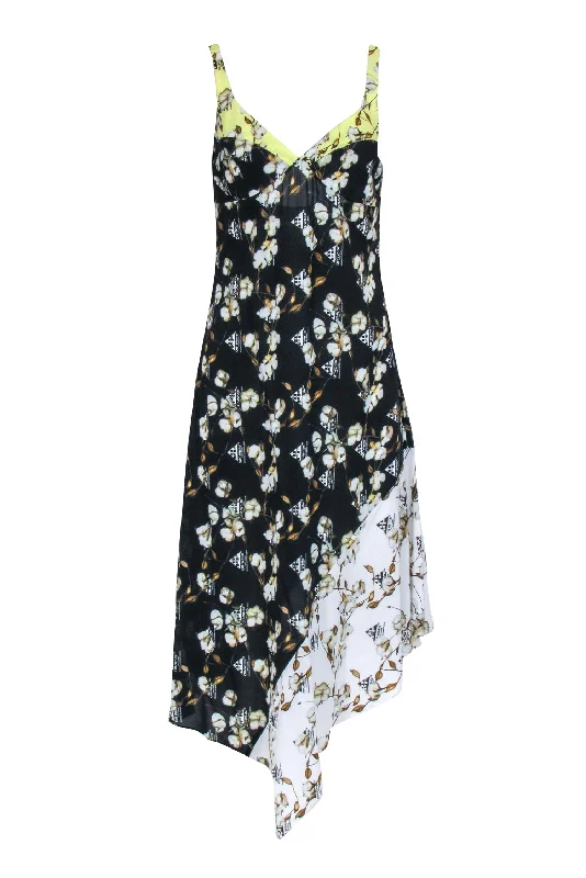 Mermaid - Style Women Dress with a Fitted Silhouette for Special Occasions Mermaid - Style Women Dress with a Fitted Silhouette for Special Occasions Off-White - Black & Yellow  Logo Print Dress Sz 6
