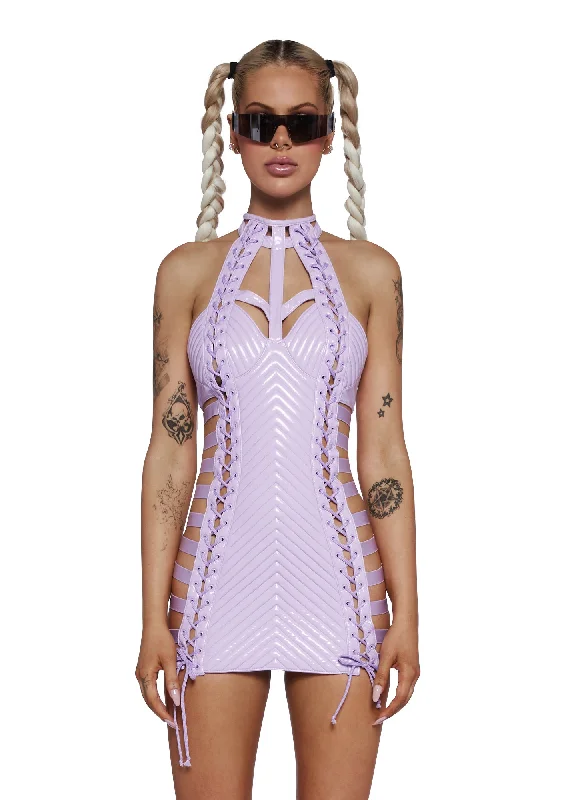 Mermaid - Style Women Dress with a Fitted Silhouette for Special Occasions Mermaid - Style Women Dress with a Fitted Silhouette for Special Occasions Rude Awakening Mini Dress - Purple