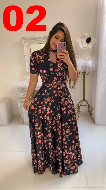02 Short Sleeve Small Flower