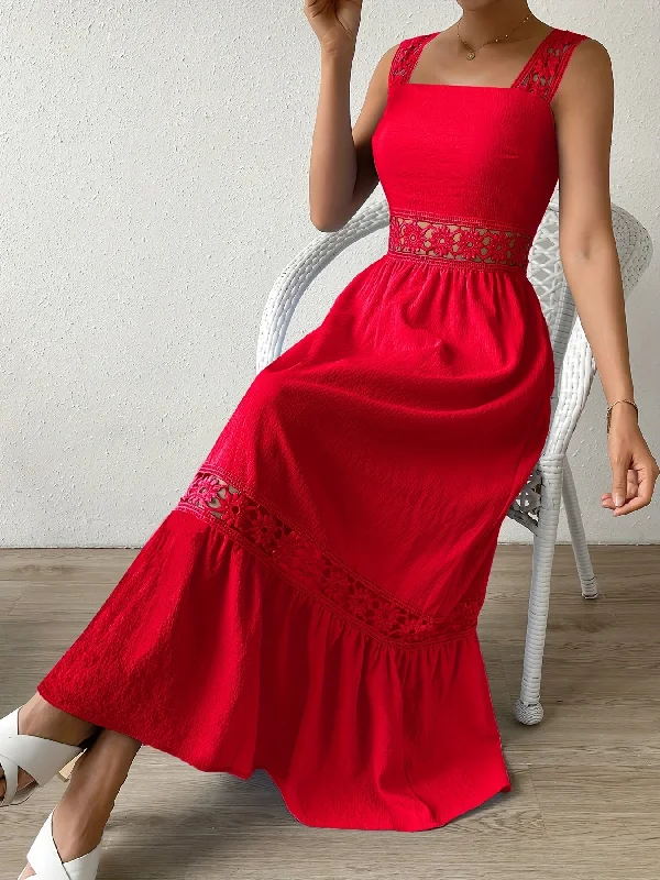 Shift Women Dress with a Simple and Classic Design for Everyday Wear Shift Women Dress with a Simple and Classic Design for Everyday Wear Sixsr Women's Bridesmaid Dresses Elegant Casual Solid Hollow Fashion Summer Bohemian Long Dress, Women's Clothing