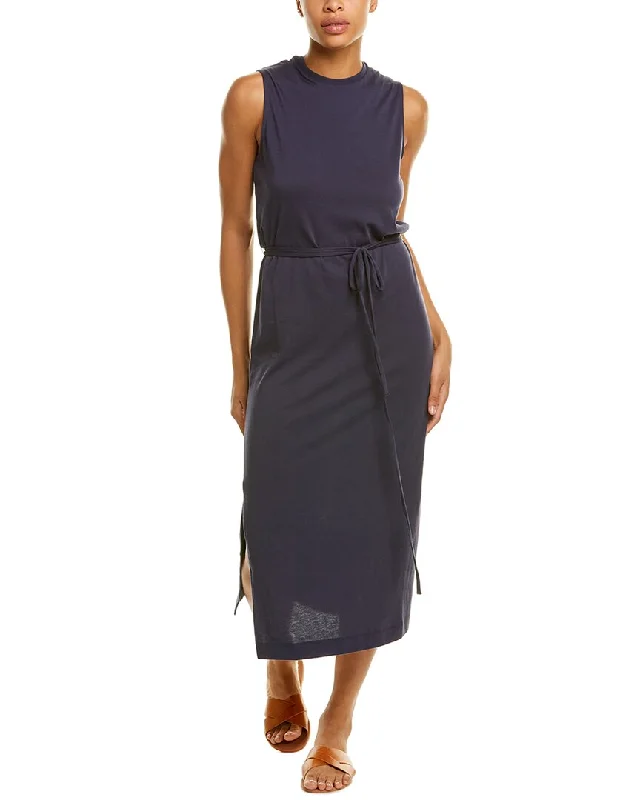 Mermaid - Style Women Dress with a Fitted Silhouette for Special Occasions Mermaid - Style Women Dress with a Fitted Silhouette for Special Occasions Vince Side Slit Midi Dress