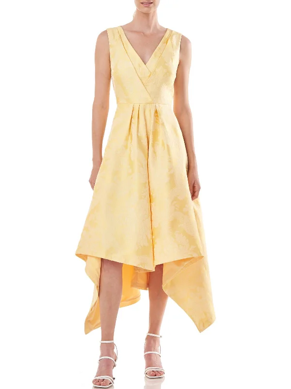 Sleeveless Women Dress in Bright Colors for Summer Parties Sleeveless Women Dress in Bright Colors for Summer Parties Womens Floral Handkerchief Cocktail and Party Dress