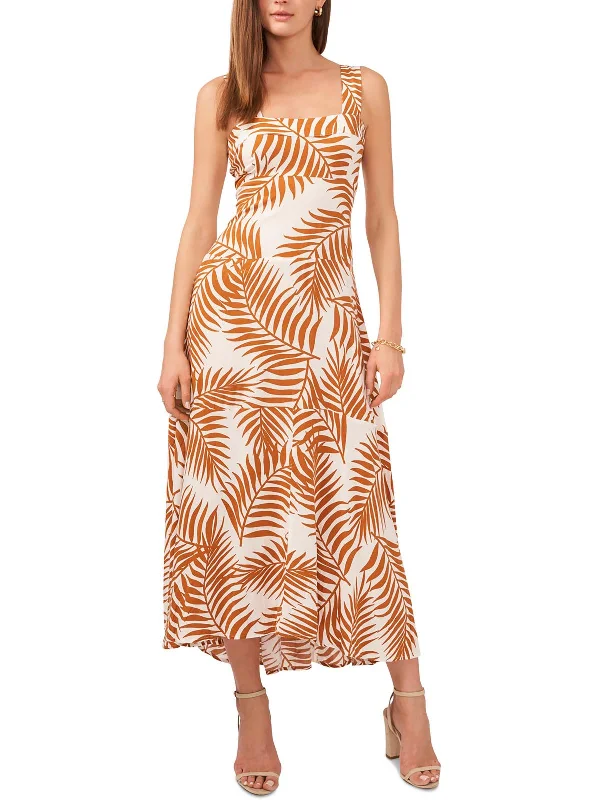 Wrap - Style Women Dress with Adjustable Fit for All Body Types Wrap - Style Women Dress with Adjustable Fit for All Body Types Womens Smocked Tea-Length Fit & Flare Dress
