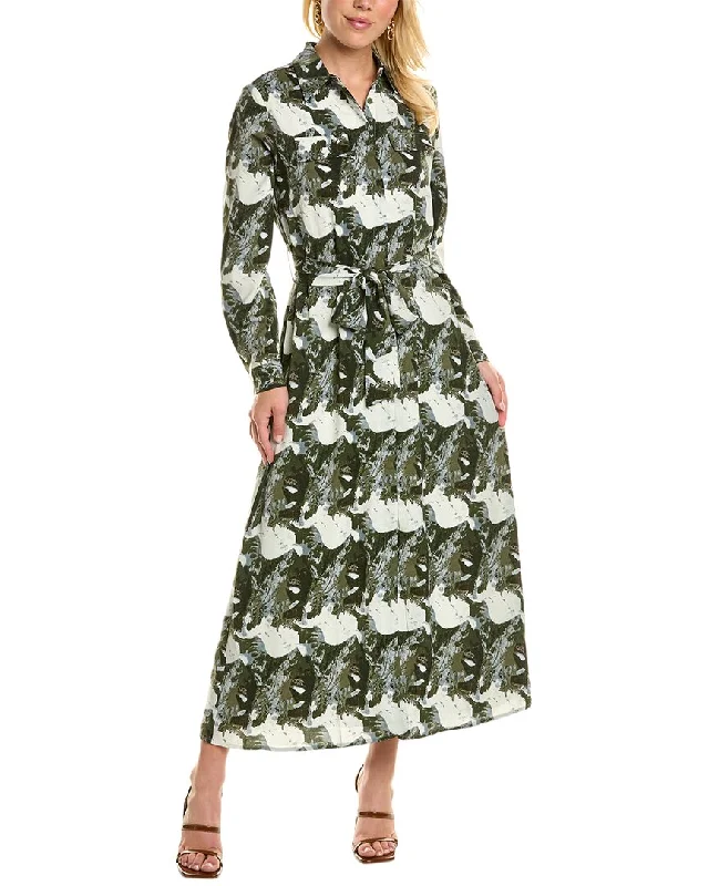 Ruffled Women Dress with Multiple Layers for a Playful and Girly Style Ruffled Women Dress with Multiple Layers for a Playful and Girly Style YAL New York Maxi Shirtdress