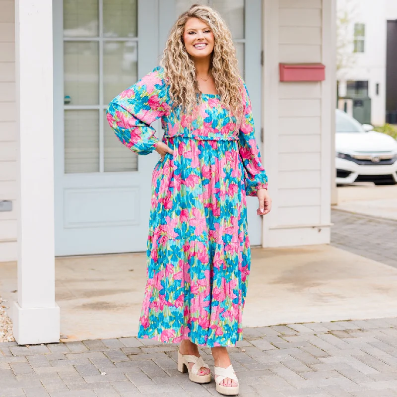 Maxi dresses with a keyhole back for a sexy detailBeyond Amazing Dress, Blue