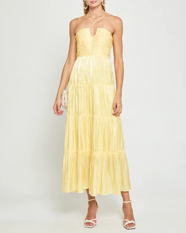 Maxi dresses with a pleated skirt for a timeless and elegant appearanceEast Dress