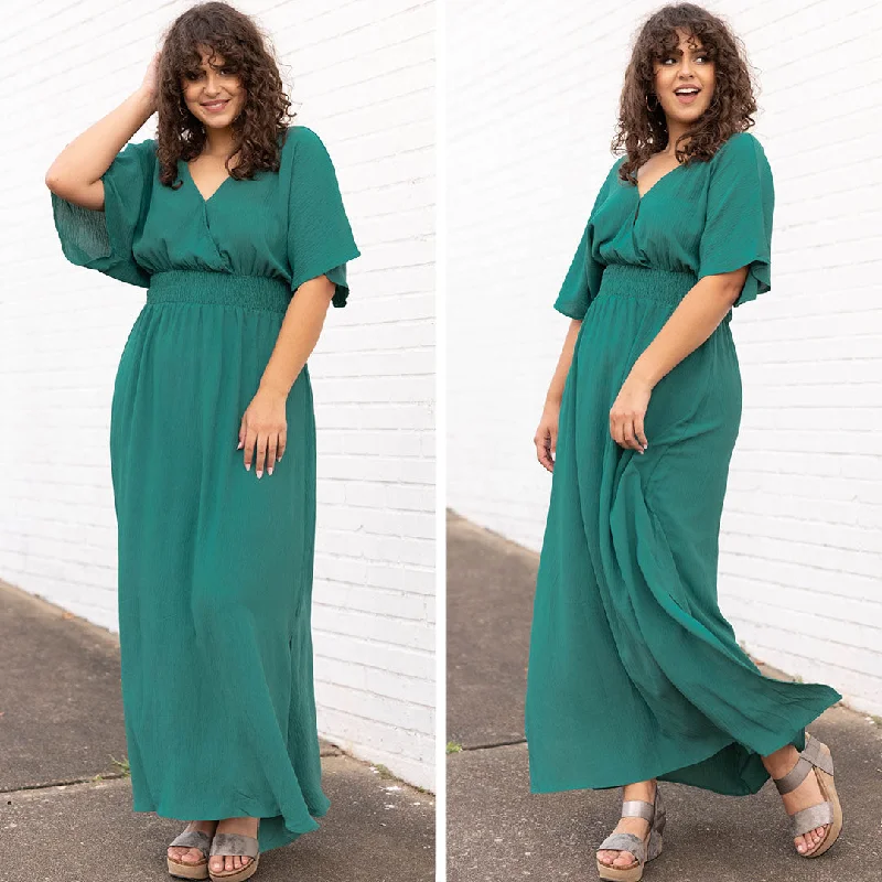 Polyester maxi dresses for easy - care and durabilityFeeling Good Maxi Dress, Jade