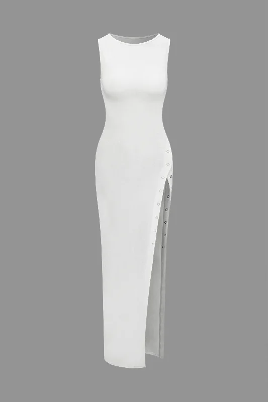 Cotton maxi dresses for a comfortable and everyday - wear optionSleeveless Split Maxi Dress Cotton maxi dresses for a comfortable and everyday - wear optionSleeveless Split Maxi Dress