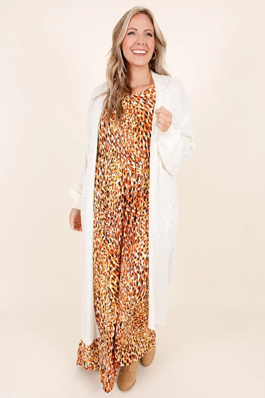 Plaid maxi dresses for fall fashion eventsSun-Kissed Blooms Dress, Orange