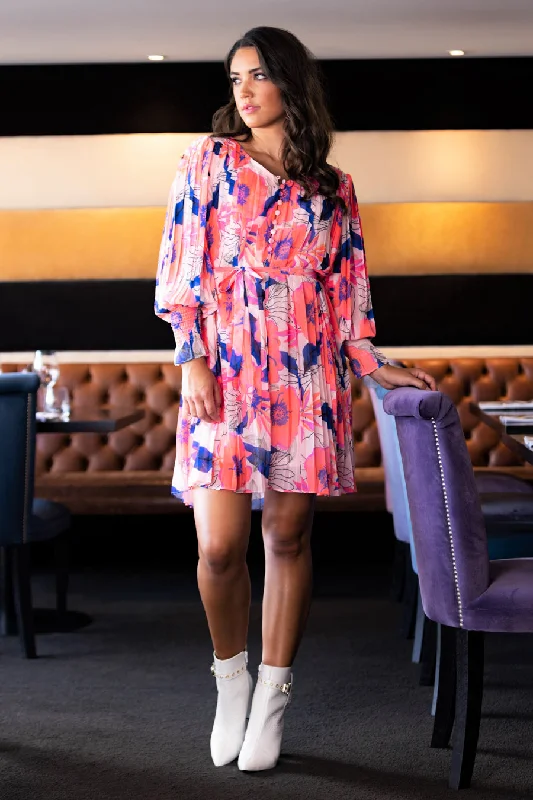 Midi dresses with metallic threads for a glamorous evening eventCharlotte Light Pink Floral Dress