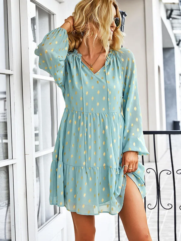 Mini dresses with pocket details for added functionalityBerryBetty - Women's temperament elegant waist slim dress