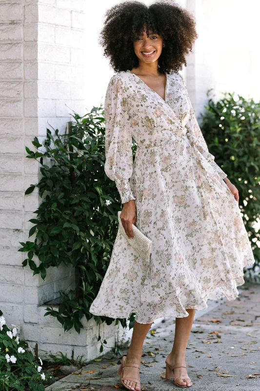Printed wedding guest dresses with tropical motifs for beach weddingsAngelica Chiffon Wrap Dress