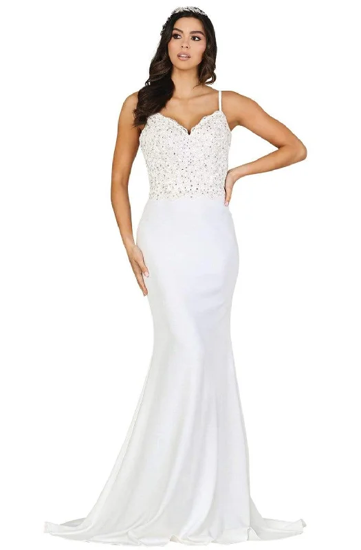 Tea - length wedding dresses with a vintage charm​Dancing Queen - 120 Stone Embellished Wedding Dress