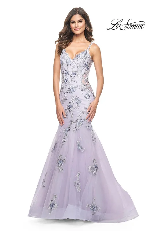 Tea - length party dresses for a sophisticated and versatile option​La Femme Dress 32091