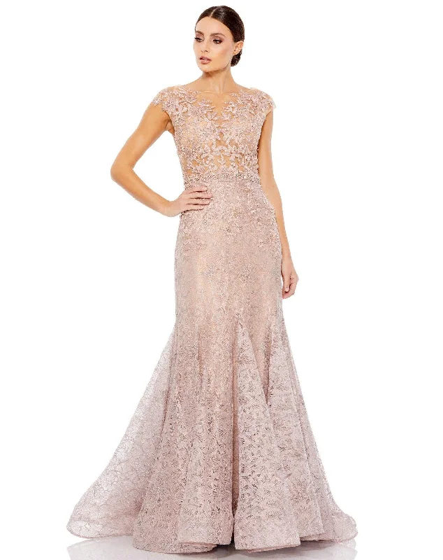 Sequined bodycon dress for a sparkling party look​Mac Duggal 79368 Long Mother of the Bride Gown
