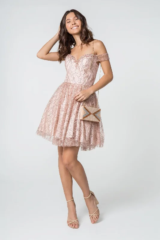 Bodycon dress with a high - low hem for a trendy look​GLS GS2834 Rose Gold XL Sale